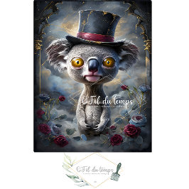 Grappig Dier met Pet Decoupage papier. Tissuepapier