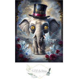 Grappig Dier met Pet Decoupage papier. Tissuepapier