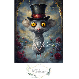 Grappig Dier met Pet Decoupage papier. Tissuepapier