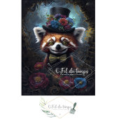 Grappig Dier met Pet Decoupage papier. Tissuepapier