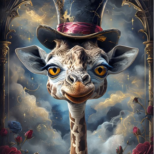 Grappig Dier met Pet Decoupage papier. Tissuepapier