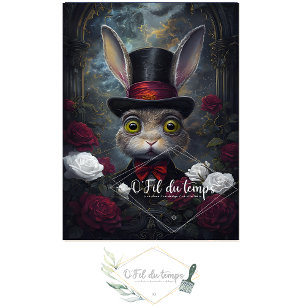 Grappig Dier met Pet Decoupage papier. Tissuepapier