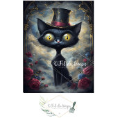 Grappig Dier met Pet Decoupage papier. Tissuepapier