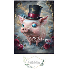 Grappig Dier met Pet Decoupage papier. Tissuepapier