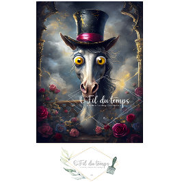 Grappig Dier met Pet Decoupage papier. Tissuepapier