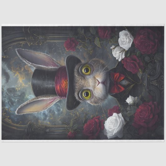 Grappig Dier met Pet Decoupage papier. Tissuepapier (Voorkant)