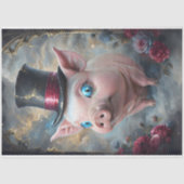 Grappig Dier met Pet Decoupage papier. Tissuepapier (Voorkant)