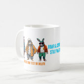 Grappig dier mode liefhebber cadeau koffiemok (Voorkant links)