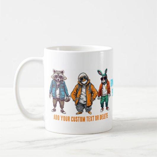 Grappig dier mode liefhebber cadeau koffiemok (Links)