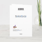 Grappig dier Vrolijk Kerstfeest - Pee op de bank Feestdagen Kaart (Achterkant)