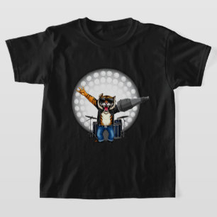 Grappig Dieren Muziek Cadeau   Coole Tijger Rockda T-shirt