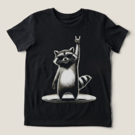 Grappig Dierencadeau | Cool Raccoon Rock Star Tri-Blend Shirt