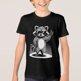 Grappig Dierencadeau | Cool Raccoon Rock Star Tri-Blend Shirt