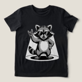 Grappig Dierencadeau | Cool Raccoon Rock Star Tri-Blend Shirt