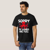 Grappig Dierendesign–Cool Inktvis met Telefoons T-shirt (Voorkant volledig)