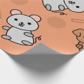 Grappig Dierenpapier Cadeaupapier (Hoek)