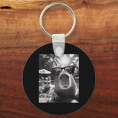 Grappig Dierenzwembad Capybara Selfie met ca Sleutelhanger (Voorkant)