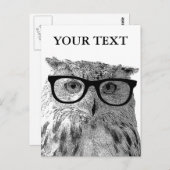 Grappig dierlijk briefkaart | Lopende bril met fot (Voorkant / Achterkant)