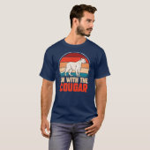 Grappig dierlijk grafisch dat ik bij de cougar ben t-shirt (Voorkant volledig)