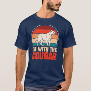 Grappig dierlijk grafisch dat ik bij de cougar ben t-shirt