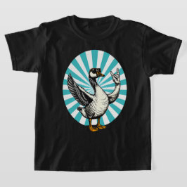 Grappig Dierlijke Muziek Gift | Cool Goose Rock Da T-shirt