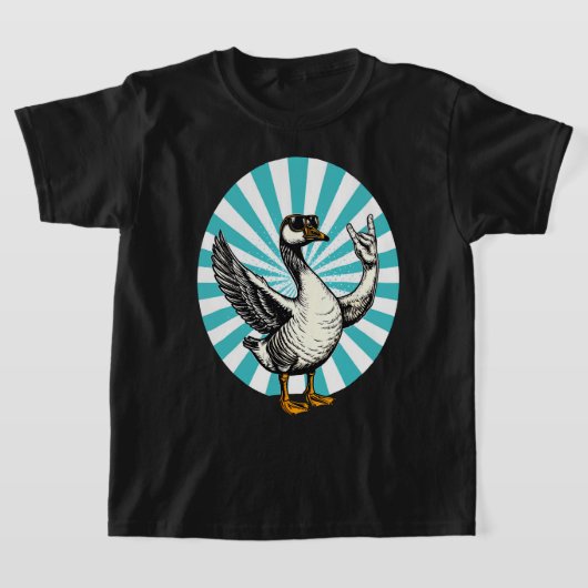 Grappig Dierlijke Muziek Gift | Cool Goose Rock Da T-shirt (Laagn)