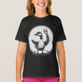 Grappig Dierlijke Muziek Gift | Cool Goose Rock Da T-shirt (Voorkant)