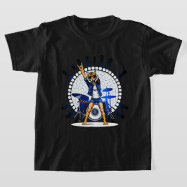 Grappig Dierlijke Muziek Gift | Cool Tiger Rock Da T-shirt