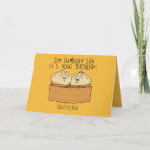 Grappig Dim Sum Foodie Verjaardag Voedsel Pun Kaart (Voorkant)