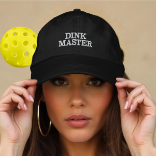 Grappig Dink Master Cadeau voor Pickleball Spelers Geborduurde Pet