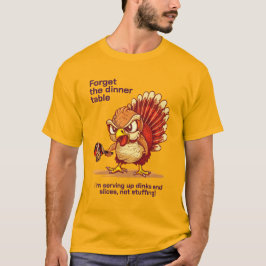 Grappig Dinksgiving Delight: Turkije vs. Picklebal T-shirt