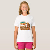 Grappig Dino Fossiel Opgraving T-shirt (Voorkant volledig)