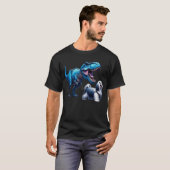 Grappig Dinosaur Havanese Walking Hondenliefhebber T-shirt (Voorkant volledig)
