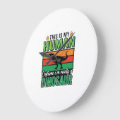 Grappig Dinosaur Mens Kostuum Halloween Grote Klok (Hoek)