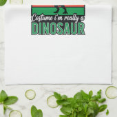 Grappig Dinosaur Mens Kostuum Halloween Theedoek (Gevouwen)