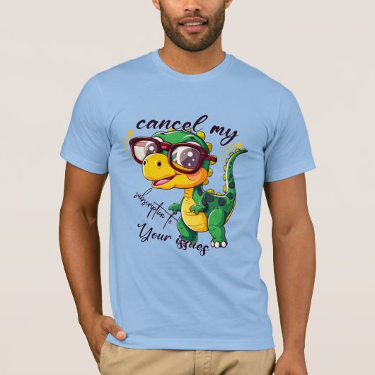 Grappig Dinosaur T-shirt – "Cancel My Subscription (Voorkant)