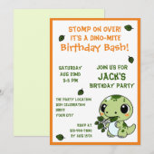 Grappig Dinosaur Thema Peuter Jongen Verjaardag Kaart (Voorkant / Achterkant)