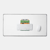 Grappig Dinosaurus Mens Kostuum Halloween Bureaumat (Keyboard & Muis)