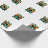 Grappig Dinosaurus Mens Kostuum Halloween Cadeaupapier (Hoek)