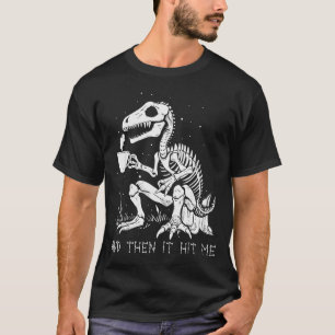 Grappig dinosaurus skelet kostuum goth mannen vrou t-shirt