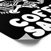 Grappig dinosaurus skelet kostuum goth Tea-Rex Poster (Hoek)