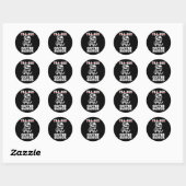 Grappig dinosaurus skelet kostuum goth Tea-Rex Ronde Sticker (Vel)