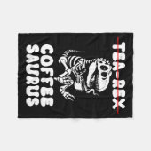 Grappig dinosaurus skelet kostuum goth-thee-Rex Fleece Deken (Voorkant (Horizontaal))
