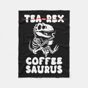 Grappig dinosaurus skelet kostuum goth-thee-Rex Fleece Deken