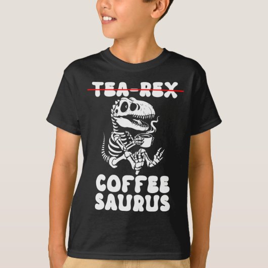 Grappig dinosaurus skelet kostuum goth-thee-Rex T-shirt (Voorkant)