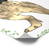 Grappig Dinosaurus Thema Trouw Welkom Poster (Hoek)