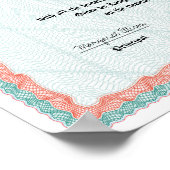 Grappig diploma, Doctor of Bullcrap, Gag Gift Poster (Hoek)