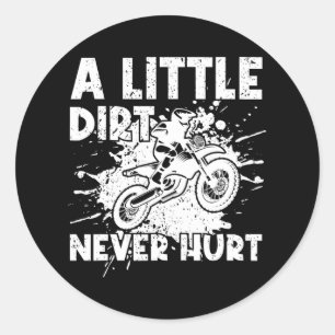 Grappig Dirt Bike Motorcross Rijden Ronde Sticker