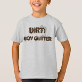 Grappig "Dirt": Boy Glitter T-Shirt (Voorkant)