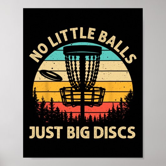 Grappig Disc Golf-ontwerp voor mannen vrouwen Disc Poster (Voorkant)